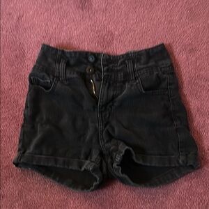 No Boundaries Black High Waist Denim Shorts